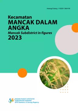 Kecamatan Mancak Dalam Angka 2023